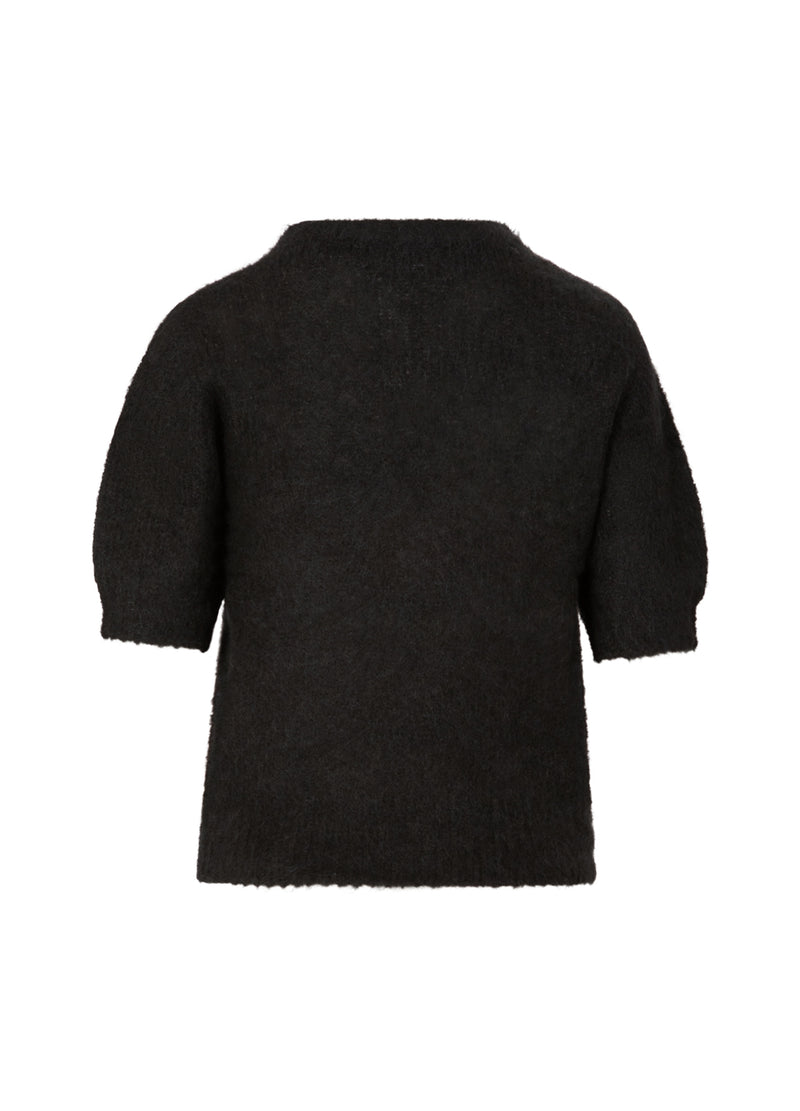 Coster Copenhagen KORTE MOUW GEBREID IN ALPACA Knitwear Black - 100