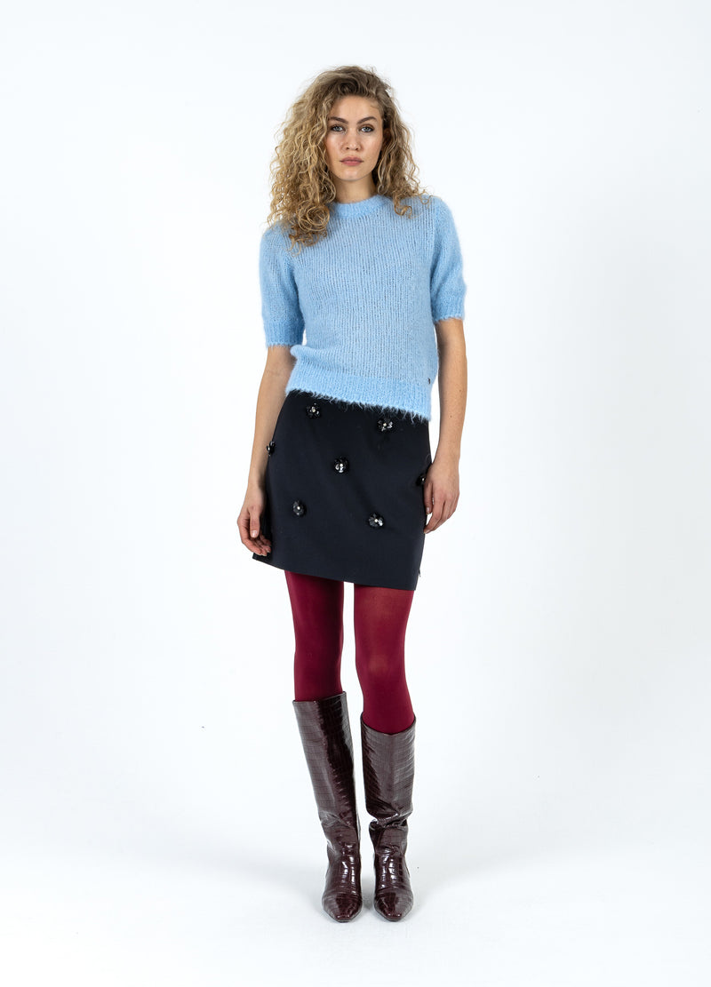 Coster Copenhagen KORTE MOUW GEBREID IN ALPACA Knitwear Pastel blue - 538