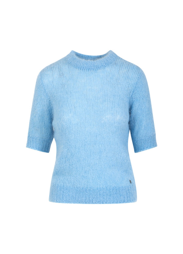 Coster Copenhagen KORTE MOUW GEBREID IN ALPACA Knitwear Pastel blue - 538