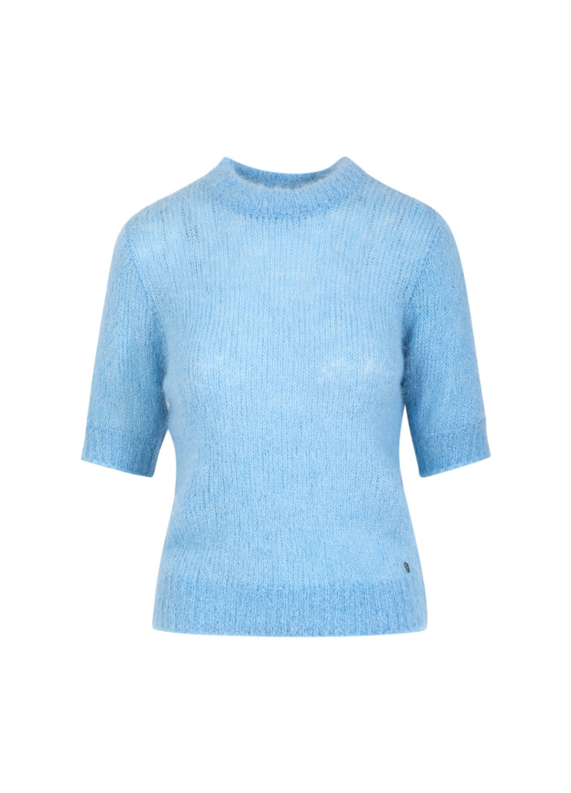 Coster Copenhagen KORTE MOUW GEBREID IN ALPACA Knitwear Pastel blue - 538
