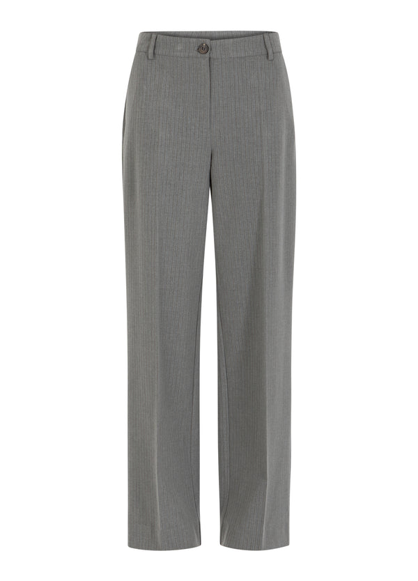 Coster Copenhagen KOSTUUMBROEK - PETRA PASVORM Pants Mist grey pin stripe - 175
