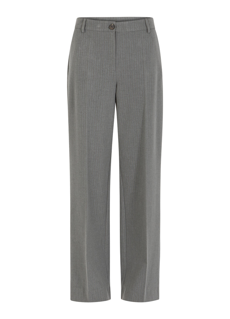 Coster Copenhagen KOSTUUMBROEK - PETRA PASVORM Pants Mist grey pin stripe - 175