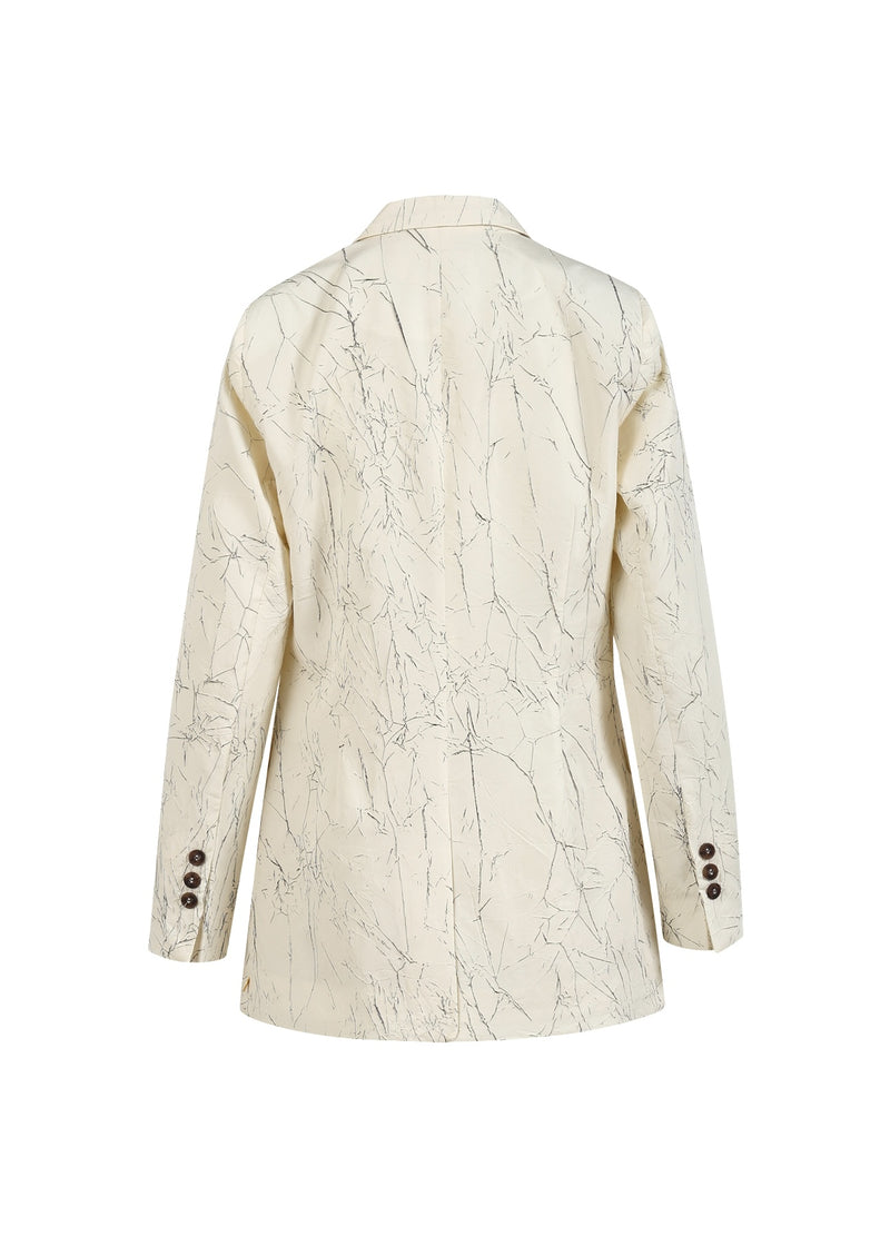 Coster Copenhagen KREUKELIG JASJE Blazer Creme / black - 177