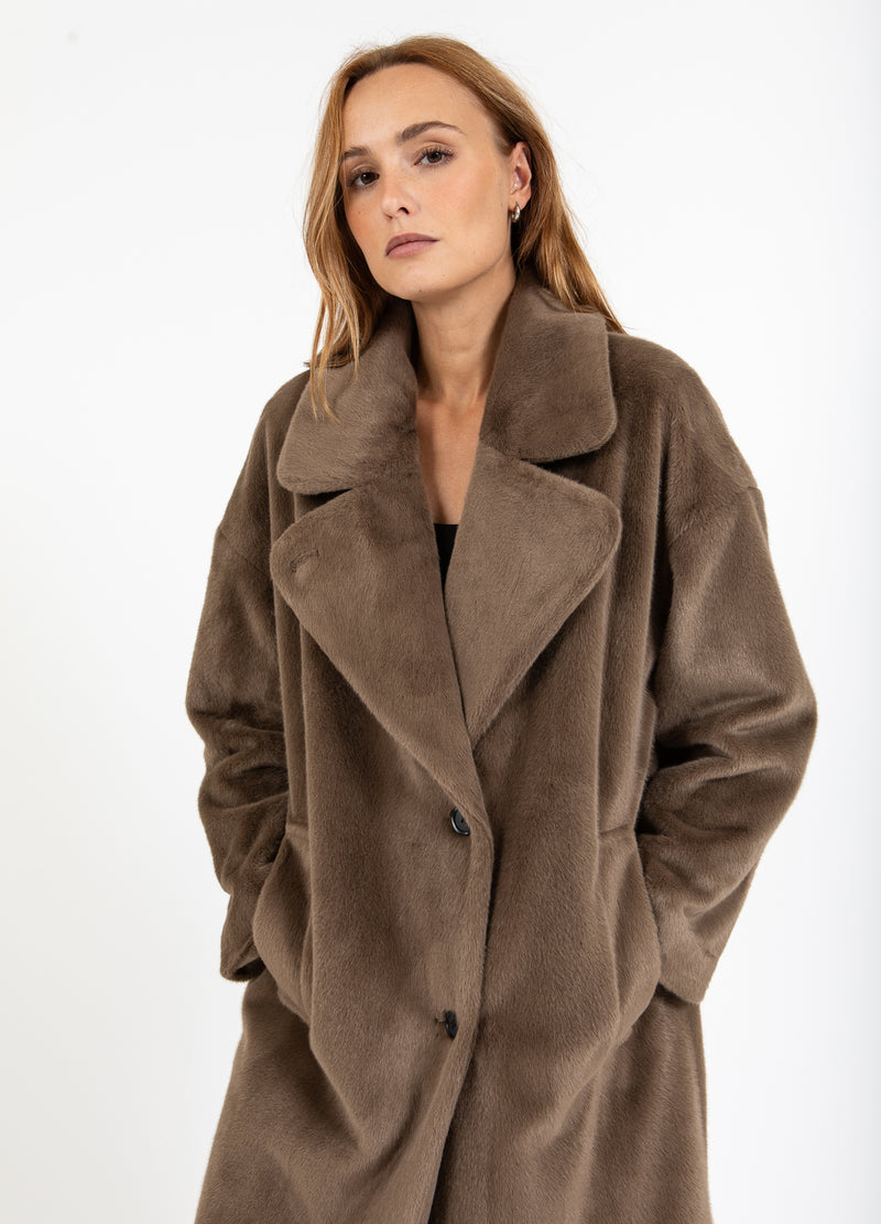 Coster Copenhagen LANG BONTJAS Outerwear Toffee Beige - 349