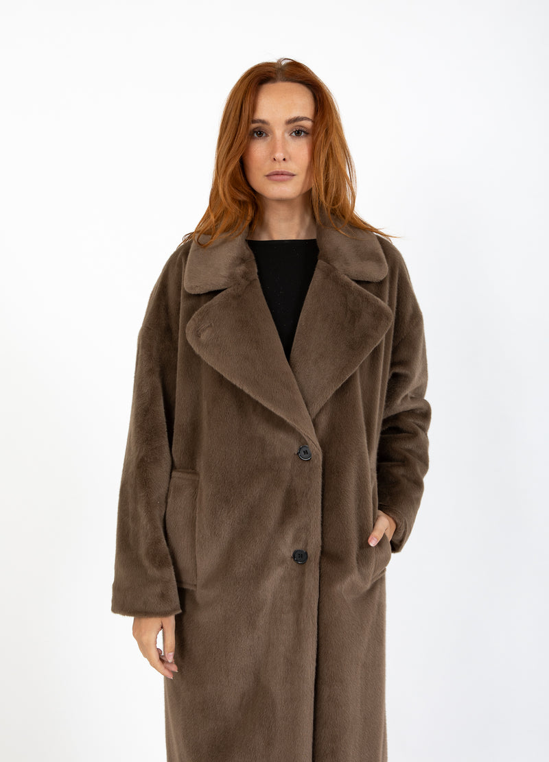 Coster Copenhagen LANG BONTJAS Outerwear Toffee Beige - 349