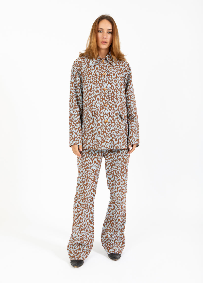 Coster Copenhagen LEO BROEK - LUCIA PASVORM Pants Ice leo jaquard - 994