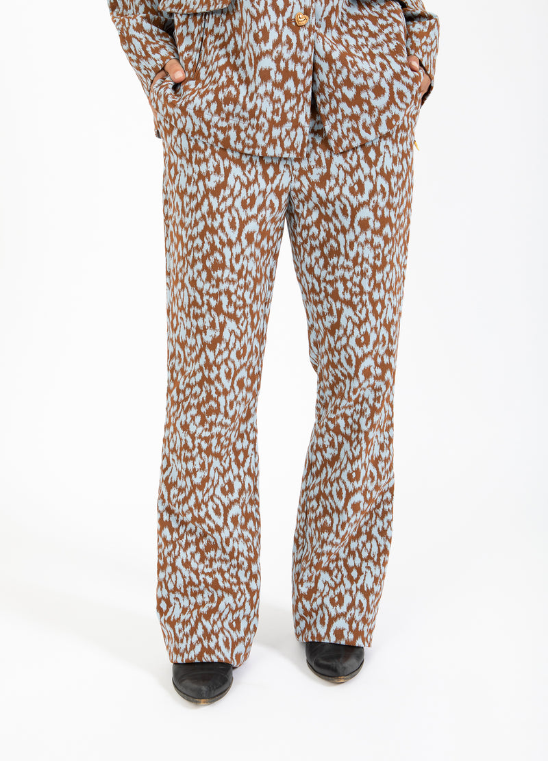 Coster Copenhagen LEO BROEK - LUCIA PASVORM Pants Ice leo jaquard - 994