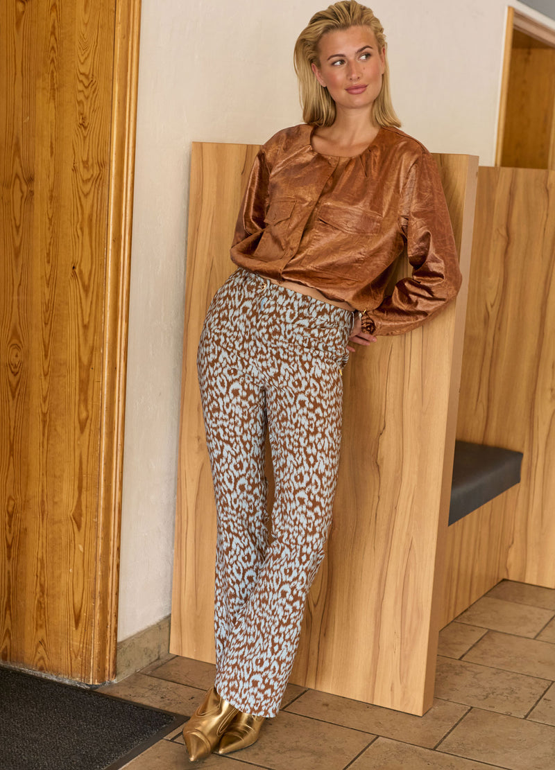 Coster Copenhagen LEO BROEK - LUCIA PASVORM Pants Ice leo jaquard - 994