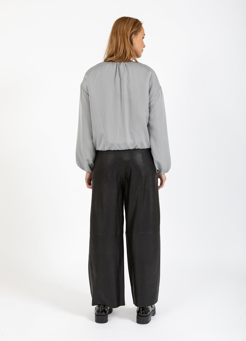 Coster Copenhagen LEREN BROEK - PETRA PASVORM Pants Black - 100