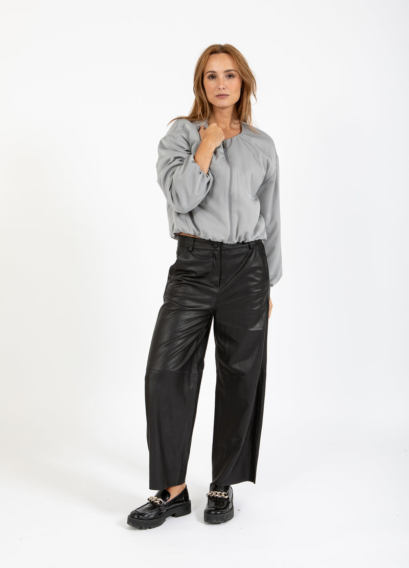 Coster Copenhagen LEREN BROEK - PETRA PASVORM Pants Black - 100