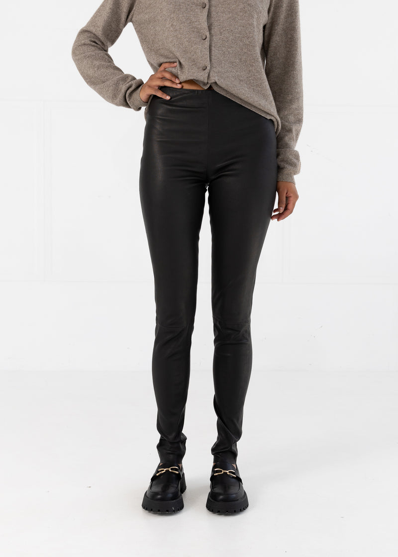 Coster Copenhagen LEREN LEGGING Pants Black - 100