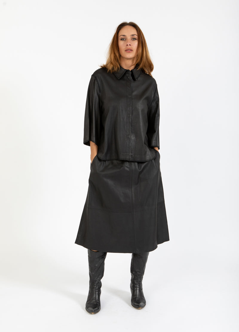 Coster Copenhagen LEREN ROK Skirt Black - 100