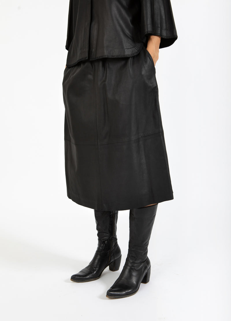 Coster Copenhagen LEREN ROK Skirt Black - 100