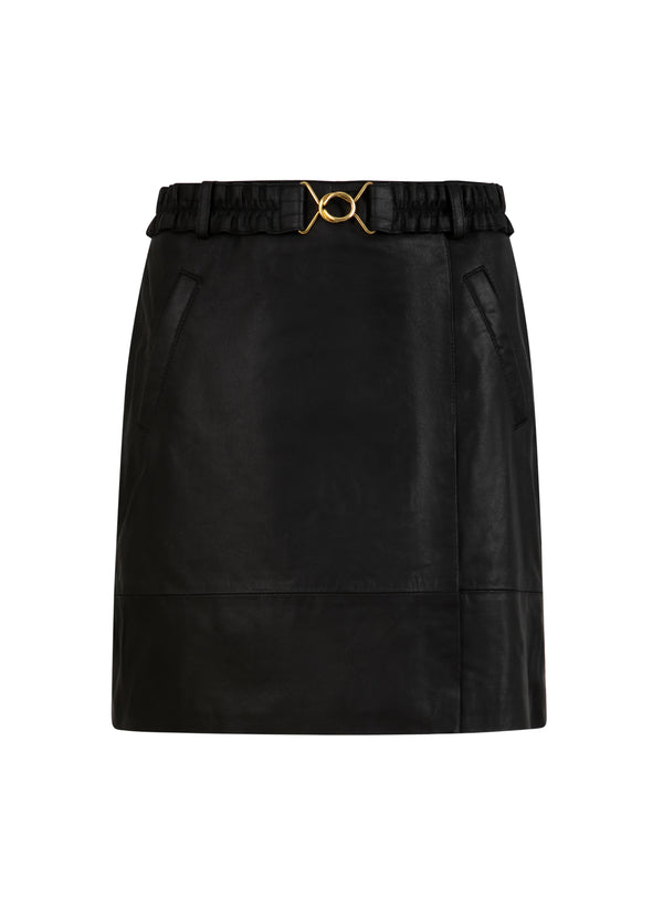 Coster Copenhagen LEREN ROK Skirt Black - 100