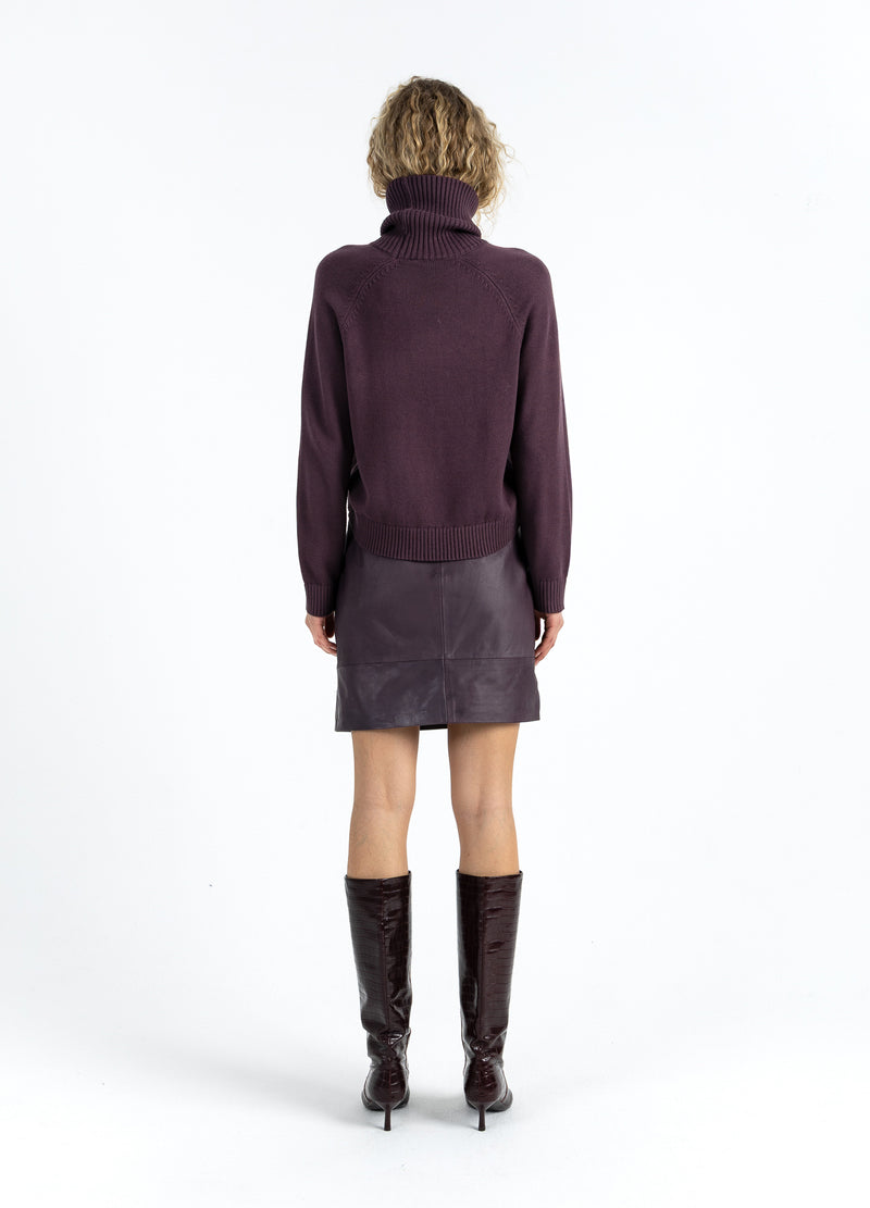Coster Copenhagen LEREN ROK Skirt Bordeaux - 653