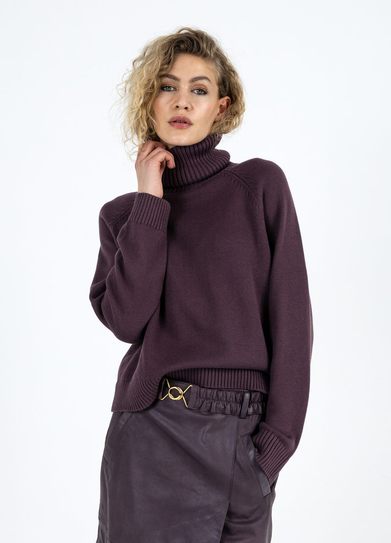 Coster Copenhagen LEREN ROK Skirt Bordeaux - 653