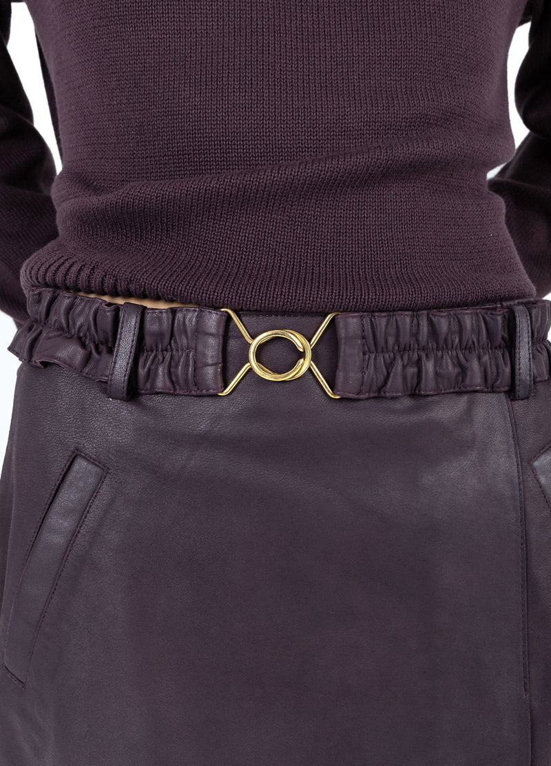 Coster Copenhagen LEREN ROK Skirt Bordeaux - 653