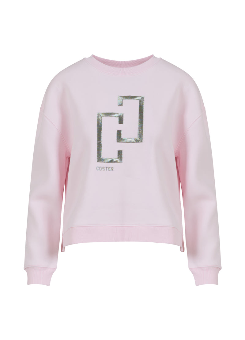 Coster Copenhagen LOGO SWEATER Shirt/Blouse Powder rose - 686