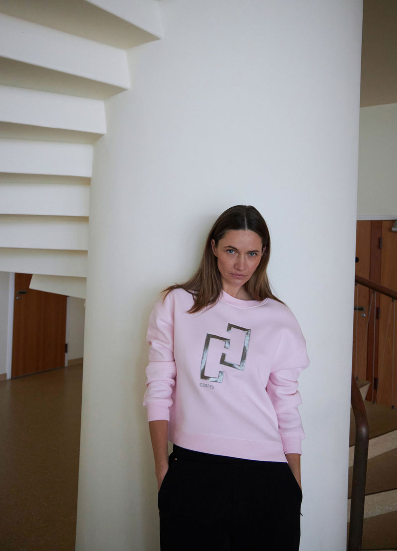 Coster Copenhagen LOGO SWEATER Shirt/Blouse Powder rose - 686