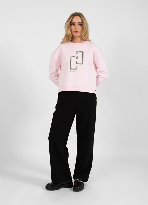 Coster Copenhagen LOGO SWEATER Shirt/Blouse Powder rose - 686