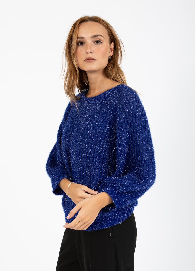 Coster Copenhagen LUREX GEBREID Knitwear Rich blue - 583