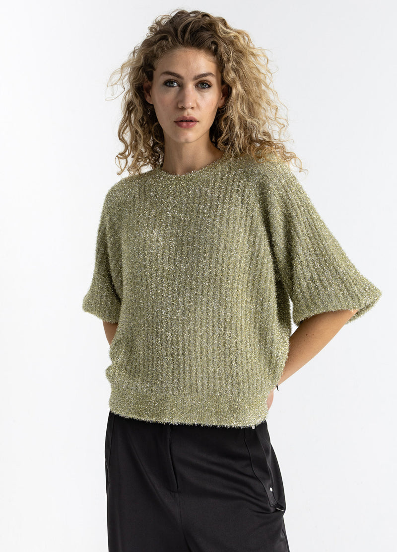 Coster Copenhagen LUREX GEBREID Knitwear Champagne - 299