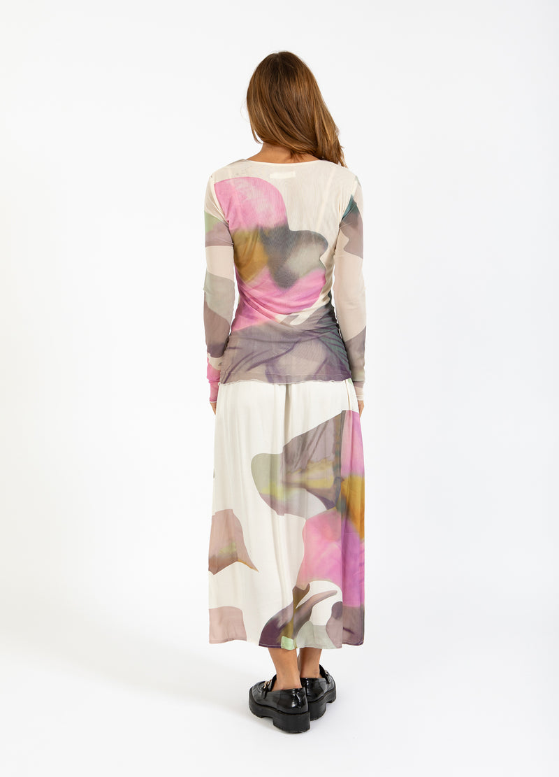 Coster Copenhagen MESH TOP IN VLOEIBARE BLOEMENPRINT Shirt/Blouse Liquid flower print - 926