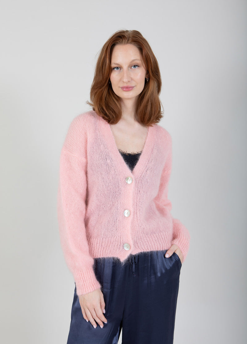 Coster Copenhagen MOHAIR CARDIGAN Knitwear Light rose - 220