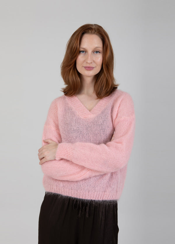 Coster Copenhagen MOHAIR V-NECK Knitwear Light rose - 220