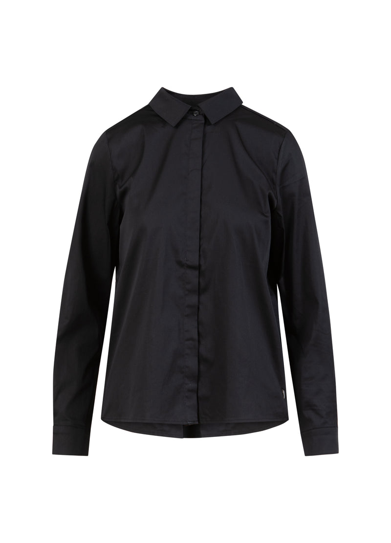 Coster Copenhagen NAUWSLUITEND KLASSIEK OVERHEMD Shirt/Blouse Black - 100