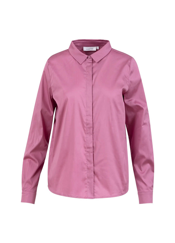 Coster Copenhagen NAUWSLUITEND KLASSIEK OVERHEMD Shirt/Blouse Magenta - 861