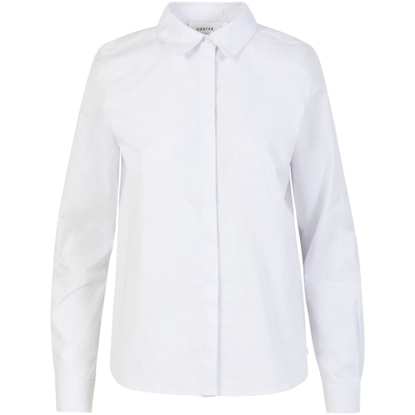 Coster Copenhagen NAUWSLUITEND KLASSIEK OVERHEMD Shirt/Blouse White - 200