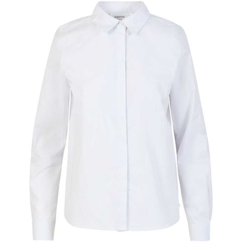 Coster Copenhagen NAUWSLUITEND KLASSIEK OVERHEMD Shirt/Blouse White - 200