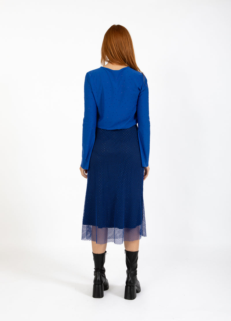 Coster Copenhagen NET ROK Skirt Rich blue - 583