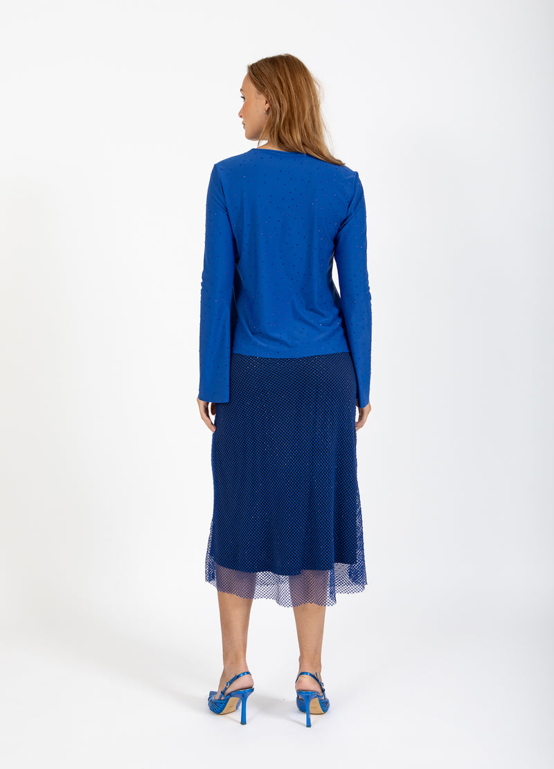 Coster Copenhagen NET ROK Skirt Rich blue - 583