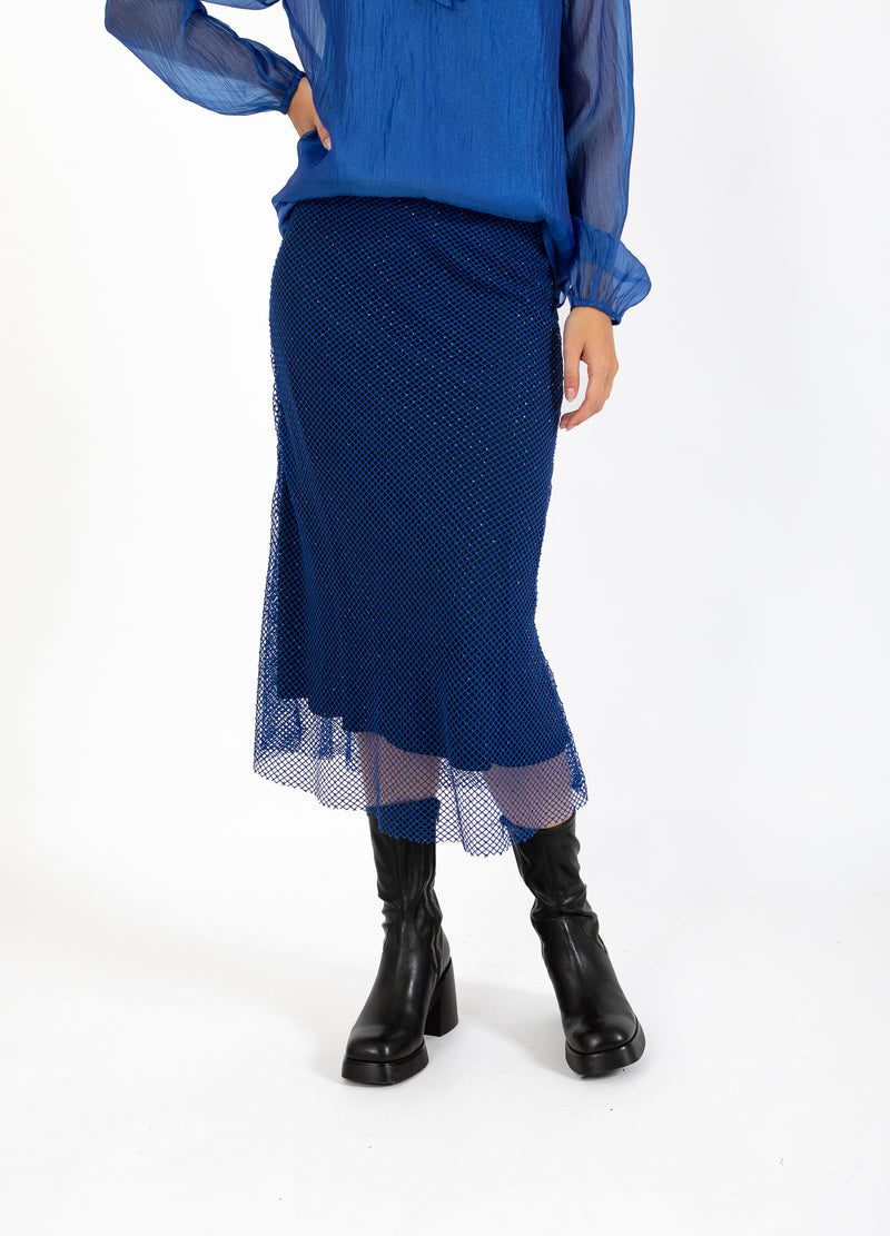 Coster Copenhagen NET ROK Skirt Rich blue - 583