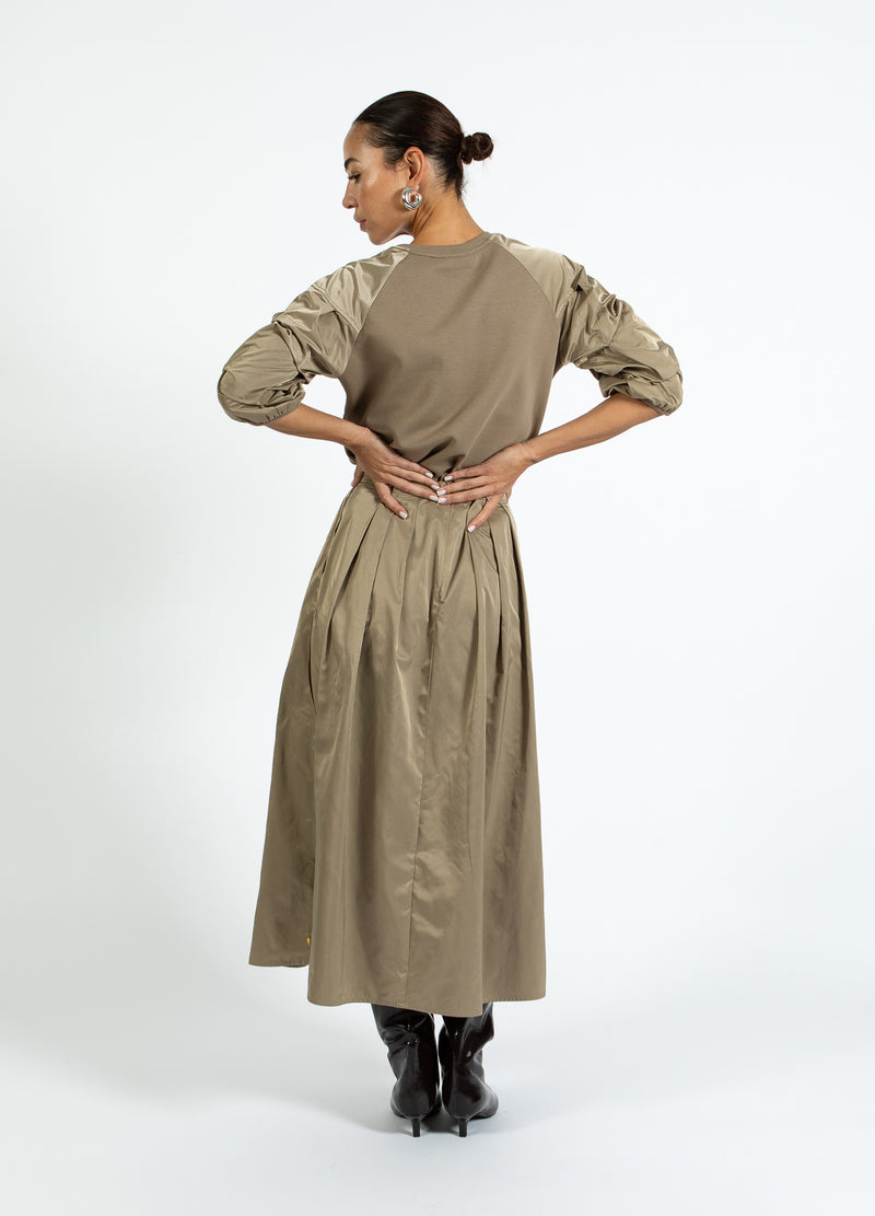 Coster Copenhagen NYLON ROK Skirt Taupe sand - 393