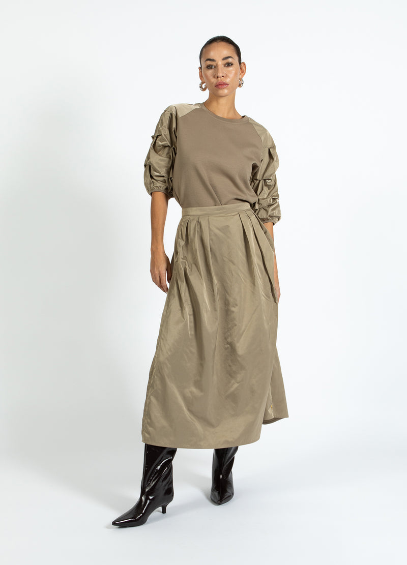Coster Copenhagen NYLON ROK Skirt Taupe sand - 393
