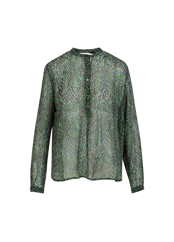 Coster Copenhagen OVERHEMD IN BRANDSTORM PRINT Shirt/Blouse Firestorm print - 975