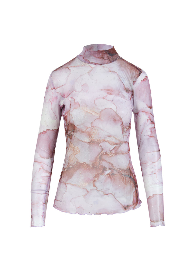 Coster Copenhagen OVERHEMD MET GAAS Shirt/Blouse Rose dye mesh - 991