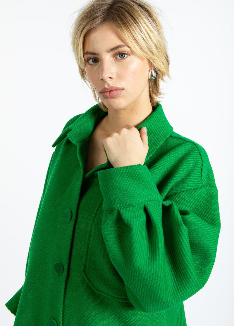 Coster Copenhagen OVERSIZED CORDUROY JACKET Outerwear Lush green - 444