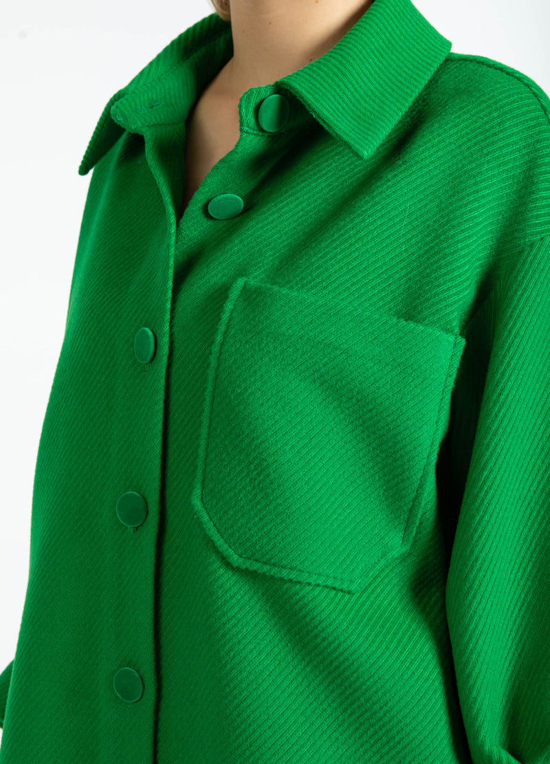Coster Copenhagen OVERSIZED CORDUROY JACKET Outerwear Lush green - 444