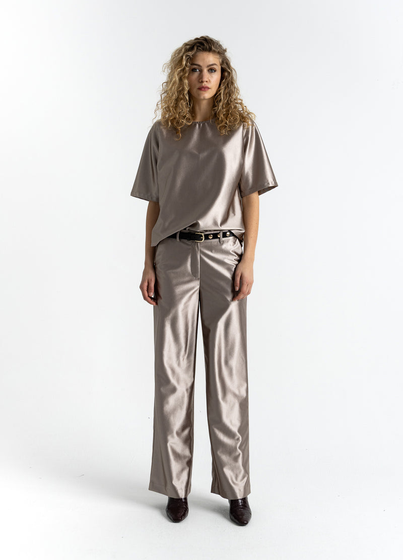 Coster Copenhagen OVERSIZED GLINSTER T-SHIRT Shirt/Blouse Champagne - 299