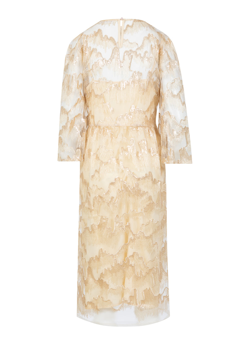 Coster Copenhagen PAILLETTENJURK Dress Warm sand - 286