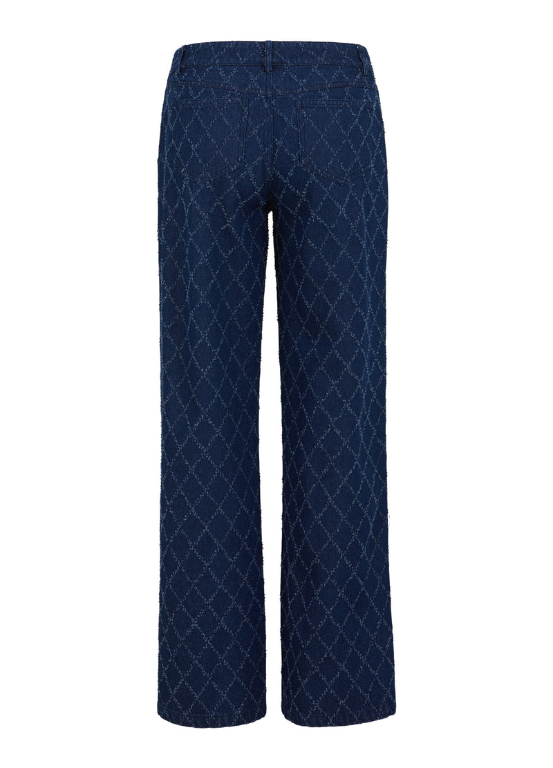 Coster Copenhagen  PANTS W. STRUCTURE - PETRA FIT Pants Blue denim - 510