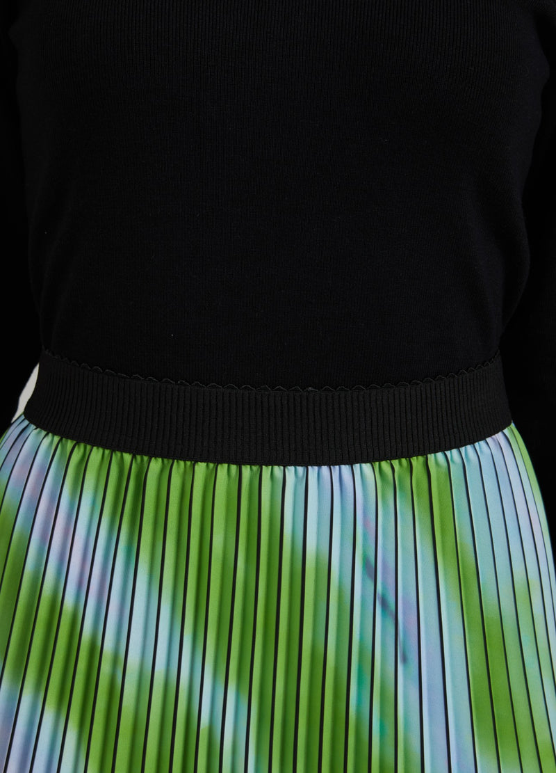 Coster Copenhagen PLEATED SKIRT W. FADED STRIPE PRINT Skirt Faded stripe print - 903