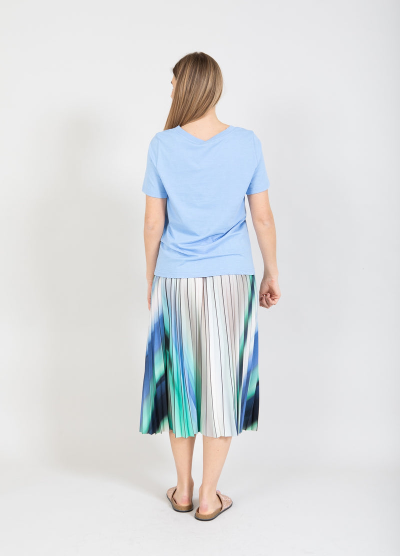 Coster Copenhagen PLISSE ROK MET PRINT Skirt Gradiant Print - 946