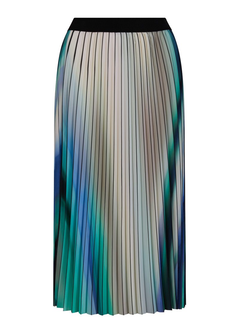 Coster Copenhagen PLISSE ROK MET PRINT Skirt Gradiant Print - 946