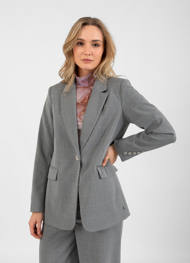 Coster Copenhagen RELAXED BLAZER Blazer Light grey check - 160