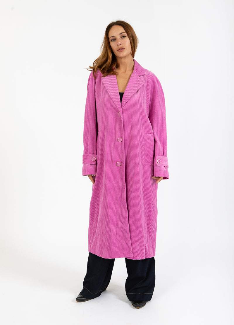 Coster Copenhagen RIBFLUWELEN JAS Outerwear Deep rose - 651